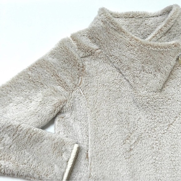 St John's Bay Active Short Pile Faux Fur Fleece Moto Pullover Sweater, Size M - Picture 13 of 15